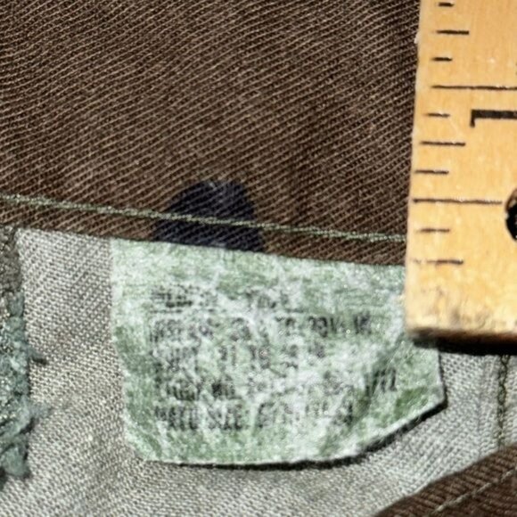 Vintage Camouflage Cargo Pants Mens L Army Surplus Military Style 100% Cotton - Picture 7 of 8